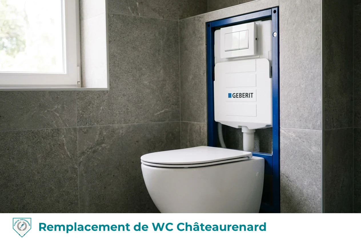 Remplacement de WC à Châteaurenard