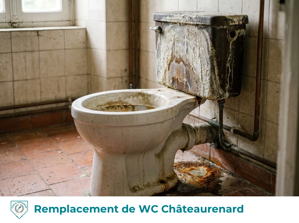 Remplacement de WC à Châteaurenard