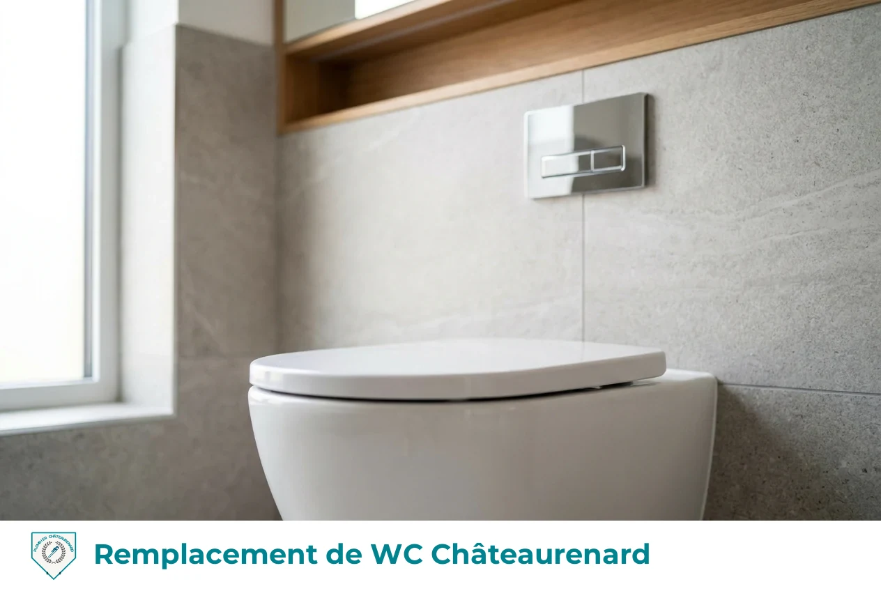 Remplacement de WC à Châteaurenard
