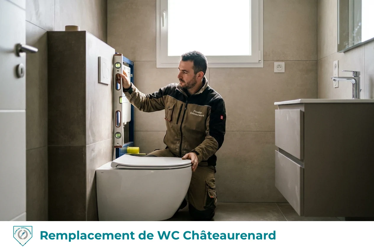 Remplacement de WC à Châteaurenard